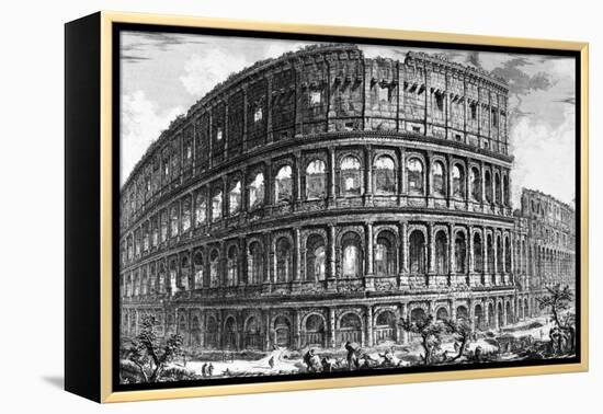 View of the Colosseum, from the 'Views of Rome' Series, C.1760-Giovanni Battista Piranesi-Framed Premier Image Canvas