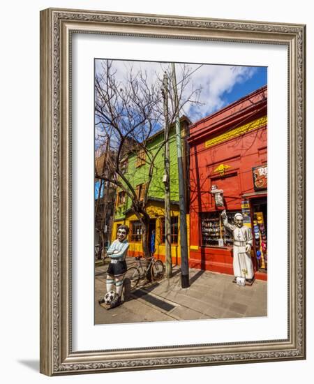 View of the colourful La Boca Neighbourhood, City of Buenos Aires, Buenos Aires Province, Argentina-Karol Kozlowski-Framed Photographic Print