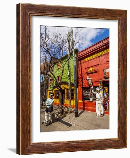 View of the colourful La Boca Neighbourhood, City of Buenos Aires, Buenos Aires Province, Argentina-Karol Kozlowski-Framed Photographic Print