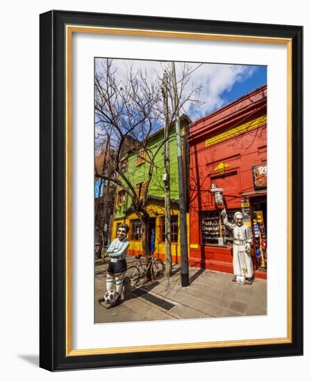 View of the colourful La Boca Neighbourhood, City of Buenos Aires, Buenos Aires Province, Argentina-Karol Kozlowski-Framed Photographic Print