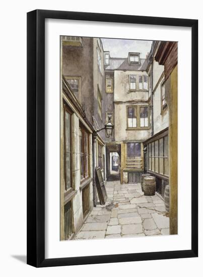 View of the Court Leading to the Adelphi Club, Westminster, London, 1887-John Crowther-Framed Giclee Print