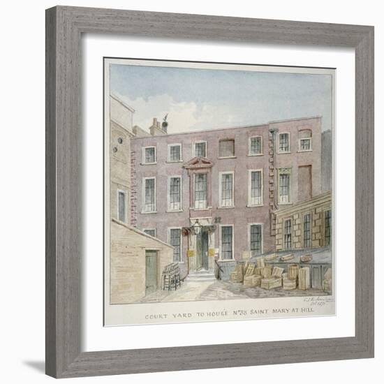 View of the Courtyard at No 38 St Mary at Hill, City of London, 1871-Charles James Richardson-Framed Giclee Print