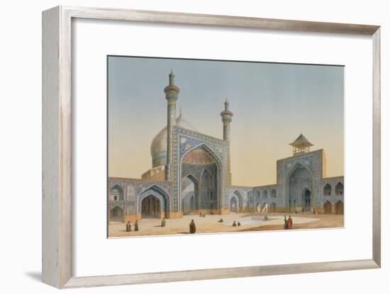 View of the Courtyard of the Mesdjid-I-Shah, Isfahan, from "Modern Monuments of Persia"-Pascal Xavier Coste-Framed Giclee Print