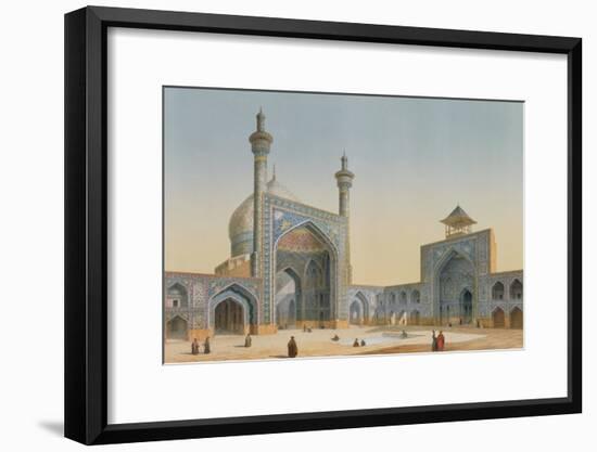 View of the Courtyard of the Mesdjid-I-Shah, Isfahan, from "Modern Monuments of Persia"-Pascal Xavier Coste-Framed Giclee Print