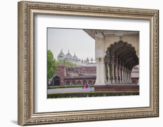 View of the Courtyard of the Taj Mahal. One of the Most Remarkable Sights of Muslim Architecture-Roberto Moiola-Framed Photographic Print