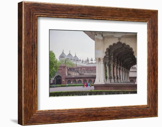 View of the Courtyard of the Taj Mahal. One of the Most Remarkable Sights of Muslim Architecture-Roberto Moiola-Framed Photographic Print