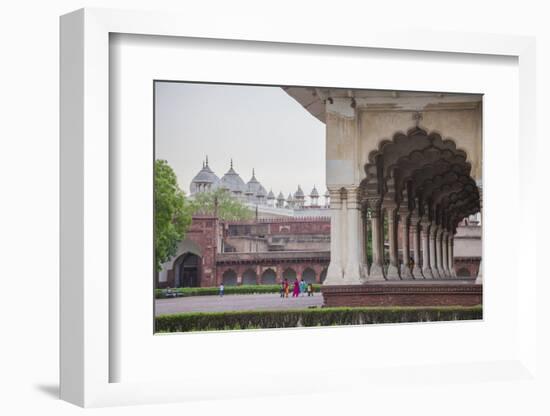 View of the Courtyard of the Taj Mahal. One of the Most Remarkable Sights of Muslim Architecture-Roberto Moiola-Framed Photographic Print