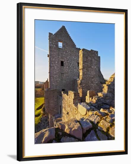 View of the Craigmillar Castle, Edinburgh, Lothian, Scotland, United Kingdom, Europe-Karol Kozlowski-Framed Photographic Print