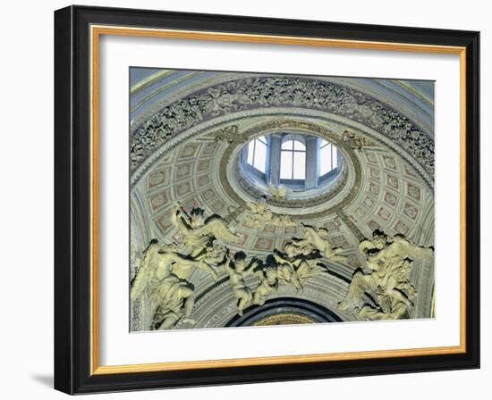 View of the Cupola with Angel Musicians from the Fonseca Chapel-Giovanni Lorenzo Bernini-Framed Giclee Print