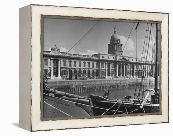 View of the Customs House in Dublin-Hans Wild-Framed Premier Image Canvas
