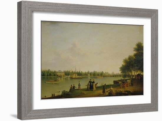 View of the Dacha of Prince Stroganov Near Saint Petersburg, 1804-Benjamin Paterssen-Framed Giclee Print