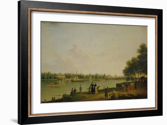 View of the Dacha of Prince Stroganov Near Saint Petersburg, 1804-Benjamin Paterssen-Framed Giclee Print