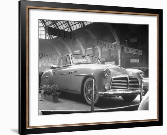 View of the Delahaye, Seen at the Paris Auto Show-Gordon Parks-Framed Photographic Print