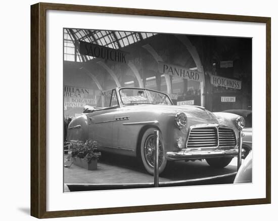 View of the Delahaye, Seen at the Paris Auto Show-Gordon Parks-Framed Photographic Print