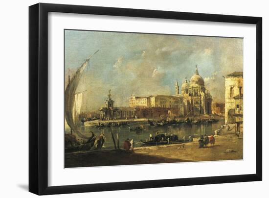 View of the Dogana and Santa Maria Della Salute, Venice-Francesco Guardi-Framed Giclee Print