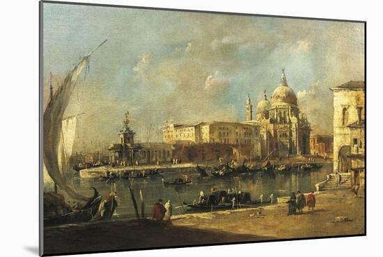 View of the Dogana and Santa Maria Della Salute, Venice-Francesco Guardi-Mounted Giclee Print