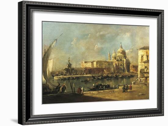 View of the Dogana and Santa Maria Della Salute, Venice-Francesco Guardi-Framed Giclee Print