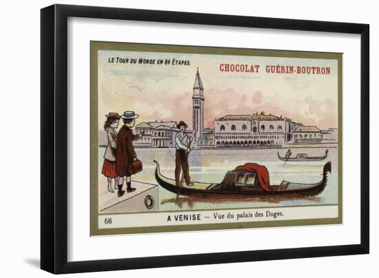 View of the Doge's Palace, Venice-null-Framed Giclee Print