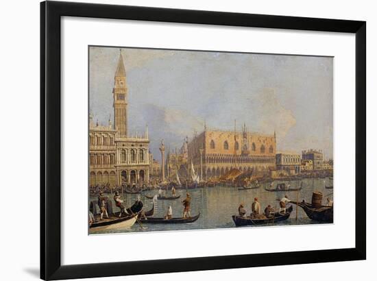 View of the Ducal Palace in Venice-Canaletto-Framed Giclee Print