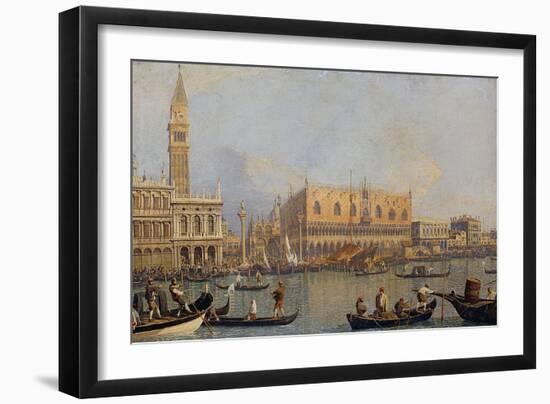 View of the Ducal Palace in Venice-Canaletto-Framed Giclee Print