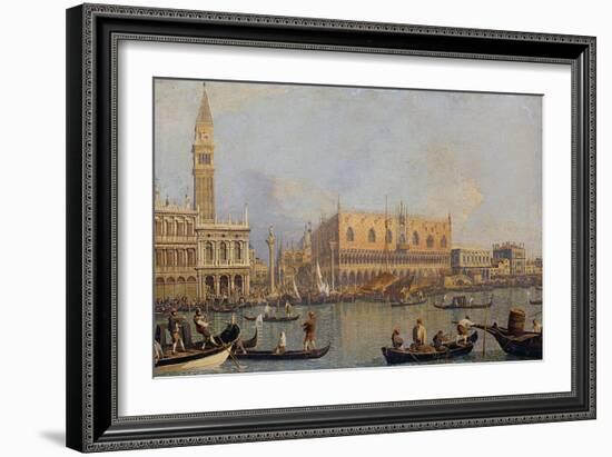 View of the Ducal Palace in Venice-Canaletto-Framed Giclee Print