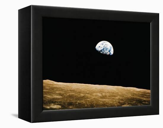 View of the Earth Rising-null-Framed Premier Image Canvas