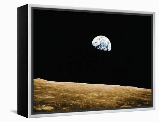 View of the Earth Rising-null-Framed Premier Image Canvas