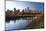 View of the Edmonton Skyline Reflected in the North Saskatchewan River, Edmonton, Alberta, Canada-Miles Ertman-Mounted Photographic Print