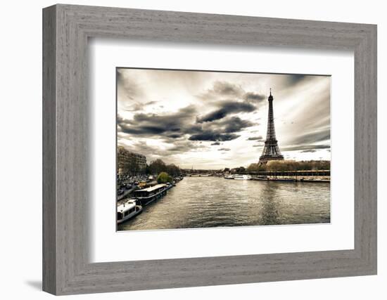 View of the Eiffel Tower - Paris - France-Philippe Hugonnard-Framed Photographic Print