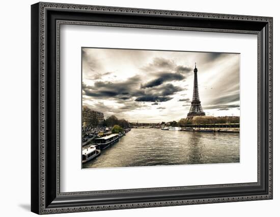 View of the Eiffel Tower - Paris - France-Philippe Hugonnard-Framed Photographic Print