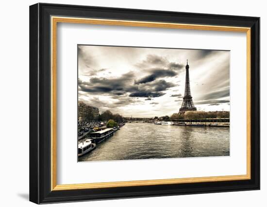 View of the Eiffel Tower - Paris - France-Philippe Hugonnard-Framed Photographic Print