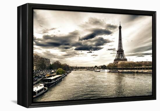 View of the Eiffel Tower - Paris - France-Philippe Hugonnard-Framed Premier Image Canvas