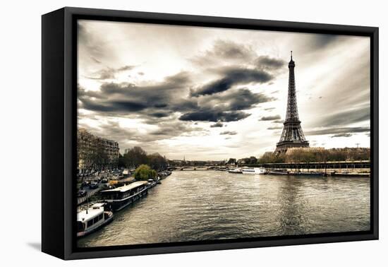 View of the Eiffel Tower - Paris - France-Philippe Hugonnard-Framed Premier Image Canvas