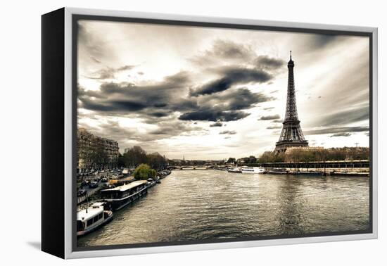 View of the Eiffel Tower - Paris - France-Philippe Hugonnard-Framed Premier Image Canvas