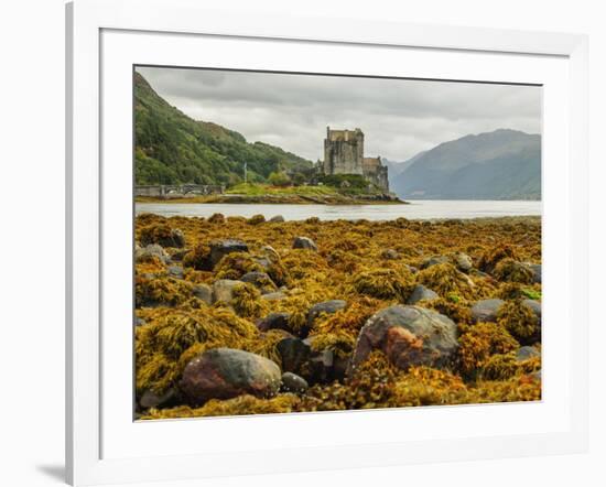 View of the Eilean Donan Castle, Dornie, Highlands, Scotland, United Kingdom, Europe-Karol Kozlowski-Framed Photographic Print