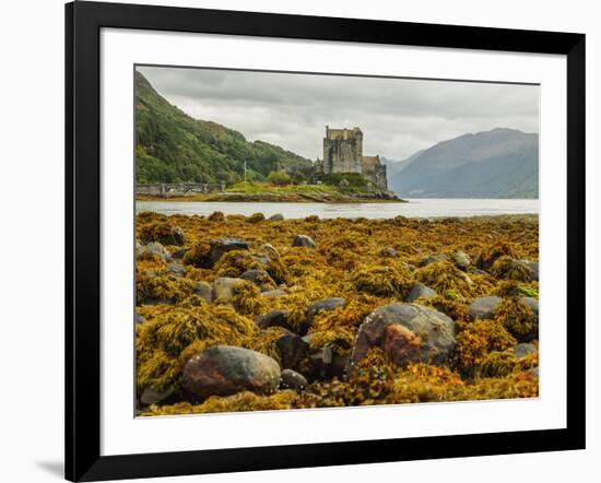 View of the Eilean Donan Castle, Dornie, Highlands, Scotland, United Kingdom, Europe-Karol Kozlowski-Framed Photographic Print