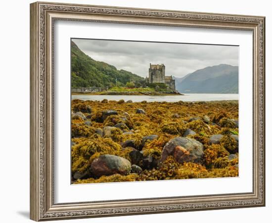 View of the Eilean Donan Castle, Dornie, Highlands, Scotland, United Kingdom, Europe-Karol Kozlowski-Framed Photographic Print