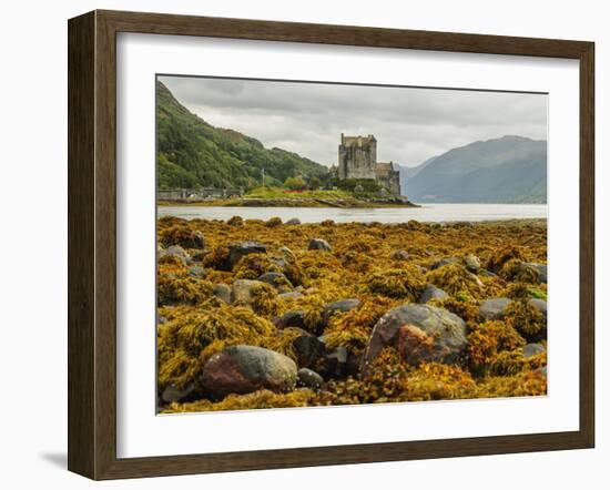 View of the Eilean Donan Castle, Dornie, Highlands, Scotland, United Kingdom, Europe-Karol Kozlowski-Framed Photographic Print