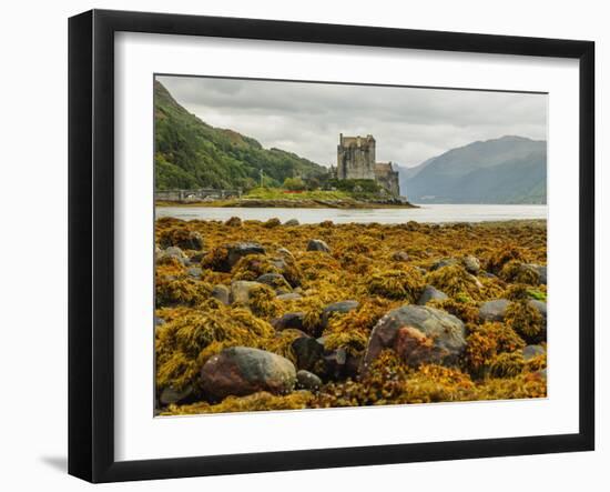 View of the Eilean Donan Castle, Dornie, Highlands, Scotland, United Kingdom, Europe-Karol Kozlowski-Framed Photographic Print