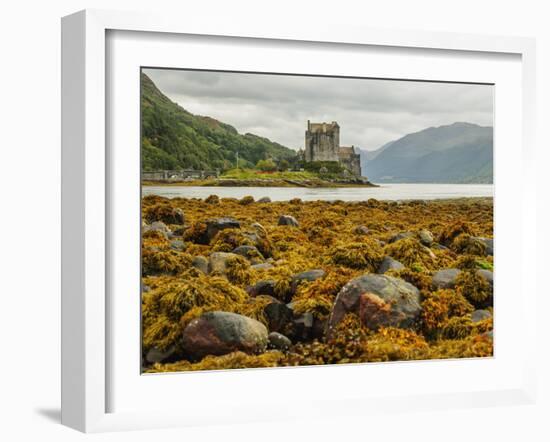 View of the Eilean Donan Castle, Dornie, Highlands, Scotland, United Kingdom, Europe-Karol Kozlowski-Framed Photographic Print