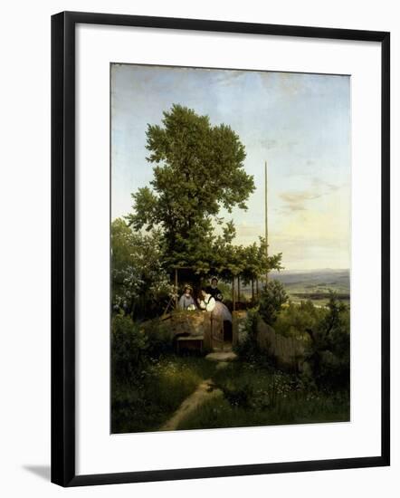 View of the Elbe Valley-Eduard Leonhardi-Framed Giclee Print