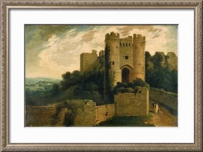 View of the Entrance of Carisbrooke Castle, Isle of Wight, 1815' Giclee  Print - John Martin | Art.com