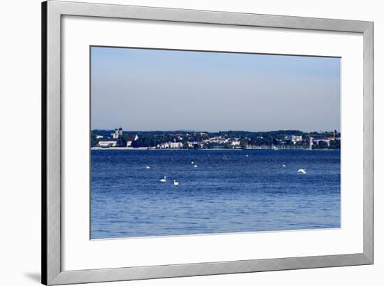 View of the Eriskircher Reeds on Friedrichshafen, Lake of Constance, Baden-Wurttemberg, Germany-Ernst Wrba-Framed Photographic Print