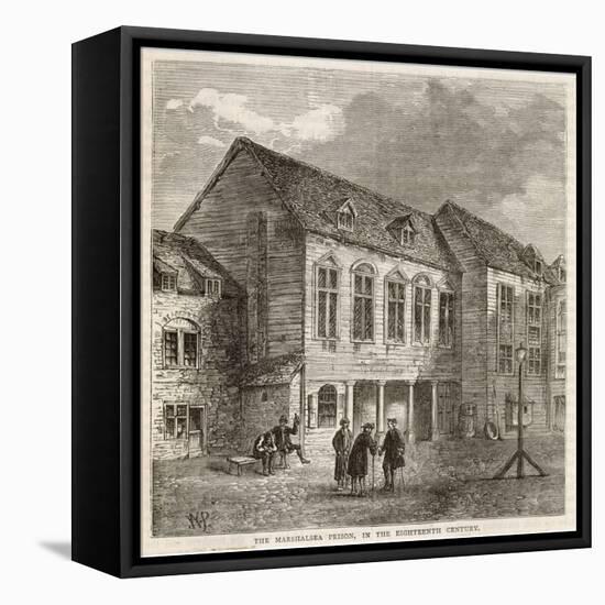 View of the Exterior of the Prison in the 18th Century-null-Framed Stretched Canvas
