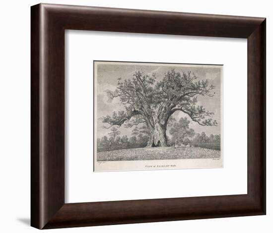 View of the Fairlop Oak in Epping Forest-Dayes-Framed Art Print