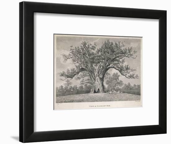 View of the Fairlop Oak in Epping Forest-Dayes-Framed Art Print