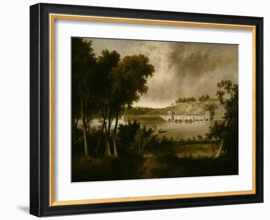 View of the Fairmount Waterworks, Philadelphia, from the opposite Side of the Schuylkill River, C.-Thomas Doughty-Framed Giclee Print