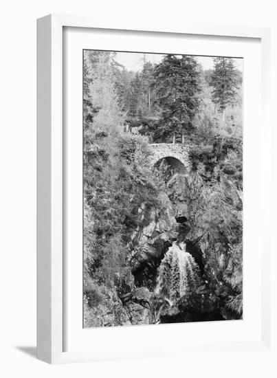 View of the Falls of Bruar in Perthshire, Scotland. Circa 1960-Howard Jones-Framed Photographic Print