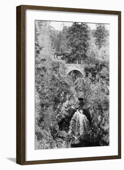 View of the Falls of Bruar in Perthshire, Scotland. Circa 1960-Howard Jones-Framed Photographic Print