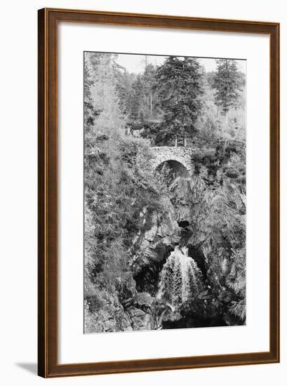 View of the Falls of Bruar in Perthshire, Scotland. Circa 1960-Howard Jones-Framed Photographic Print